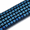 Electroplate Non-magnetic Synthetic Hematite Beads Strands G-T114-61-04-1