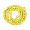 Electroplate Opaque Glass Beads Strands GLAA-N022-4mm-13-3