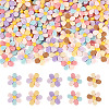 50Pcs 5 Colors Opaque Resin Cabochons RESI-TA0004-93-1