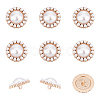 Plastic Imitation Pearl Shank Buttons FIND-NB0003-71KCG-1