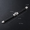 Punk Braided PU Leather Cord Bracelets EQ6903-5