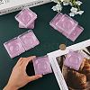 Portable Clear Rectangle Empty Eyelash Case CON-WH0086-077-3