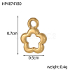 Hollow 304 Stainless Steel Pendants STAS-OY012-40G-2