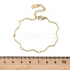 Twisted 304 Stainless Steel Bar Link Chains Bracelets for Women BJEW-D456-04G-5