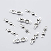 925 Sterling Silver Bead Tips Knot Covers STER-K167-002D-S-2