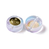 Transparent Spray Painted Glass Beads GLAA-I050-15H-2