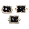 Natural Mixed Gemstone Faceted Rectangle Links G-I375-07G-2