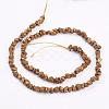 Electroplated Natural Pyrite Bead Strands G-G673-03B-2