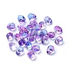 Transparent Glass Charms GLAA-O017-02G-1