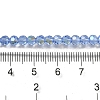 Electroplate Transparent Glass Beads Strands EGLA-A035-T4mm-L14-4