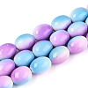 Spray Painted Synthetic Turquoise Beads Strands TURQ-T004-15B-1