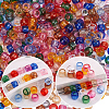 550Pcs 11 Colors Transparent Acrylic European Beads OACR-SP0002-22-7