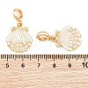 Alloy Enamel European Dangle Charms AL-CBAC2D3-03G-01-3