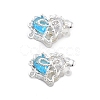 Brass Glass Box Clasps KK-B125-01S-01-1