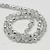 Electroplate Glass Beads Strands EGLA-J042-8mm-H02-2