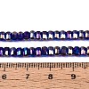 Electroplate Transparent Glass Beads Strands EGLA-N022-09A-B04-4