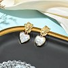 304 Stainless Steel Stud Dangle Earrings EJEW-JE07240-01-1