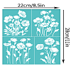 Self-Adhesive Silk Screen Printing Stencil X1-DIY-WH0338-294-2