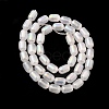 Natural Selenite Beads Strands G-F750-B-20-4