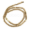 Electroplated Synthetic Non-magnetic Hematite Beads Strands G-J211-A06-02-3