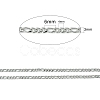 Tarnish Resistant 304 Stainless Steel Figaro Chains CHS-L015-17-2