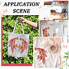 4Pcs 2 Style Polyester Embroidery Sew on Appliques PATC-MA0001-33B-5