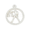 Twelve Constellations Alloy Pendants PALLOY-Q006-01K-S-1