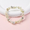 Unisex Chip Natural New Jade Beaded Stretch Bracelets BJEW-S143-50-1