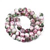 Natural Dyed Persian Jade Gemstone Bead Strands X-G-R271-8mm-XP06-3