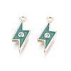 Brass Enamel Charms KK-N232-220-2
