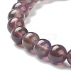 Natural Amethyst Beaded Stretch Bracelets BJEW-A117-B-47-3