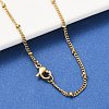 304 Stainless Steel Chain Necklaces X-MAK-L015-40G-3