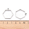 201 Stainless Steel Pendants STAS-T064-84P-03-3