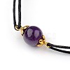 Gemstone Adjustable Link Bracelets X-BJEW-JB01554-05-2