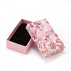 Flower Pattern Cardboard Jewelry Packaging Box CBOX-L007-003D-2