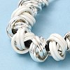 Alloy Knot Beaded Pendant Necklace with Waxed Ropes for Women NJEW-Q391-04S-3