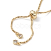Brass Rhinestone Slider Bracelet Makings KK-E068-VD014-2-3