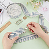 5 Yards Polycotton Jacquard Arrow Ribbon OCOR-WH0078-173C-3