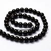 Natural Golden Sheen Obsidian Beads Strands G-F364-08-8mm-2
