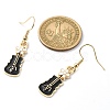 Golden Alloy Enamel Dangle Earrings for Women EJEW-JE05657-3