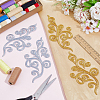 8 Pairs Ethnic Style Flower Pattern Computerized Embroidery Appliques PATC-GF0001-84C-4