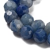 Dyed & Heated Natural Blue Aventurine Beads Strands G-C150-B05-01-3