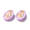 Mocha Fluorescent Style Glass Rhinestone Cabochons GGLA-M005-01A-371MK-3