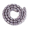 Electroplate Opaque Glass Beads Strands EGLA-Q132-03B-C04-2