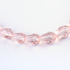 Transparent Glass Bead Strands X-GLAA-R024-6x8mm-08-2