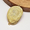 Faceted Nuggets Brass Glass Links connectors KK-L137-13-NR-3