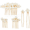 Iron Hair Sticks & Hair Combs OHAR-WH20008-06G-6