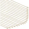 Brass Cable Chains Necklace Making MAK-PH0004-15-1