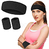 2 Bags Cotton Sports Headband & Wristband Set AJEW-CN0004-74B-5