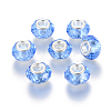 Handmade Glass European Beads X-GPDL25Y-22-1